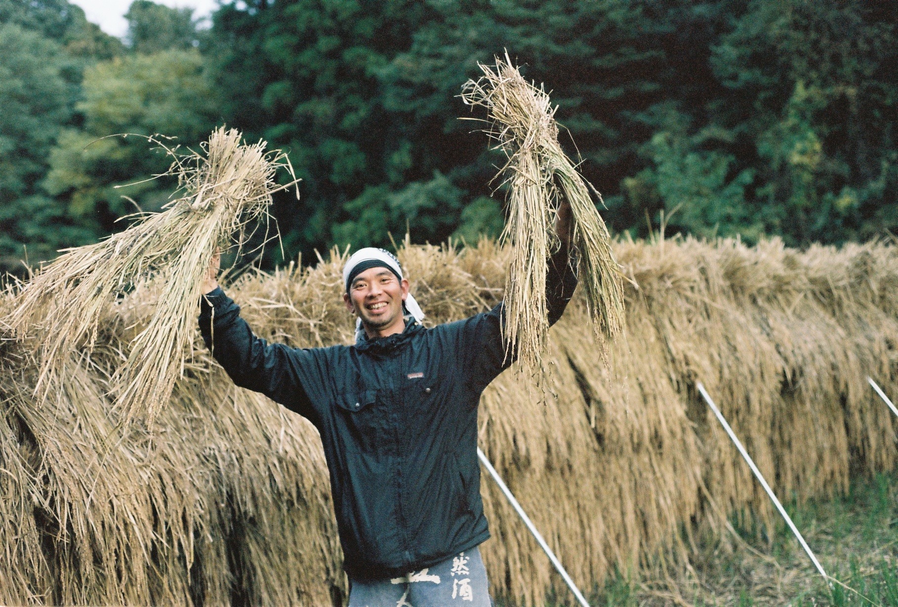 Masaru Terada in his rice field